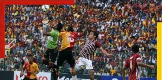 Mohun Bagan against East Bengal