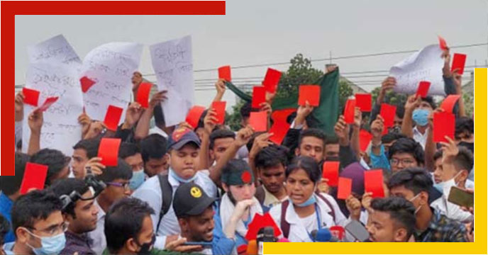 Road sefty protest in bangladesh