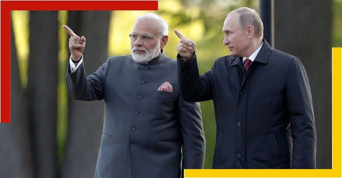Putin meeting with Modi