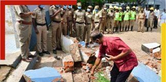school wall collapse in Tirunelveli