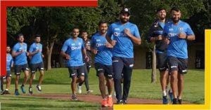 Team India went down to practice