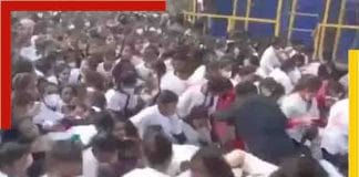 In the congressional marathon Bareilly showing the thumbs up to the Covid rule