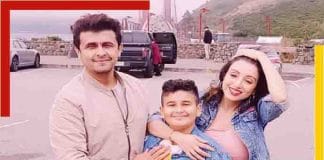 Sonu Nigam, a popular singer with Kovid and his family