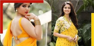 girls in yellow sari