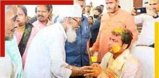 Muslim community also joined in the Holi celebrations of the Tripura Chief Minister Biplab Kumar Deb