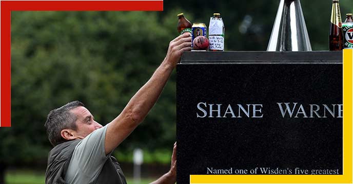 Fans are bringing wine-meat-cigarettes to pay their last respects to Shane Warne