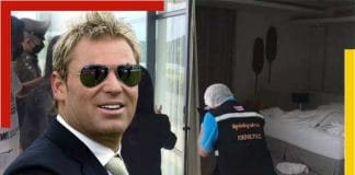 Shane Warne's room had blood stains