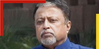 TMC Leader Mukul Roy addressing a gathering