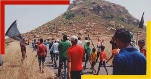 Protest for save tulabani hill