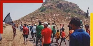 Protest for save tulabani hill