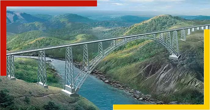 Construction of the world's highest bridge will be completed by September 2022