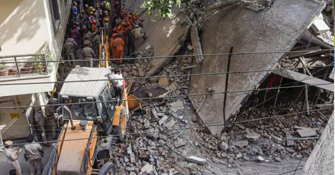 Building Collapses In South Delhi