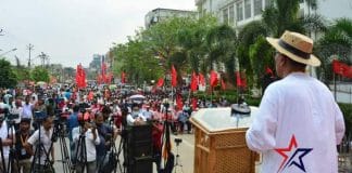 CPIM held a big meeting in Tripura under the leadership of Manik Sarkar