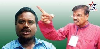 Coochbehar tmc ex minister rabindranath ghosh attacks party district president