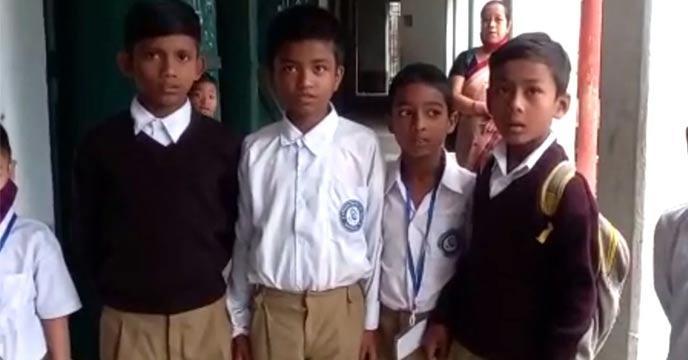 Students of North Bengal are wearing sweaters