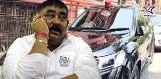 birbhum tmc leader using VIP car with red light