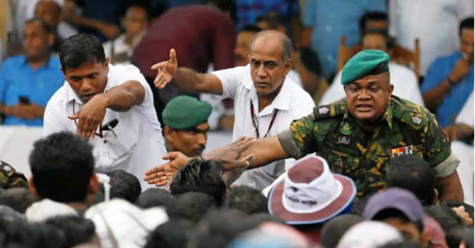 There is a strong possibility of a military coup in Sri Lanka