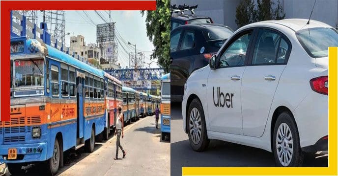 uber bus Price Hike: পথে নেই বাস, ভাড়া বাড়াল উবর, চরম দুর্ভোগ