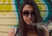 Excessive smoking has turned the lips black