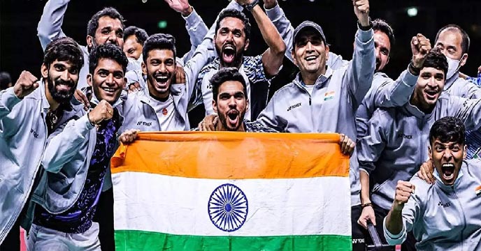 Indian men badminton team scripted history