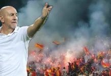 Antonio Lopez Habas, renowned football coach, standing on the sidelines of a football field