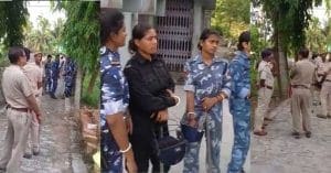 Police raid the Nandigram office of state opposition leader Suvendu Adhikari