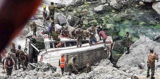 Bengali soldier dies in an accident on the Shiak River in Ladakh