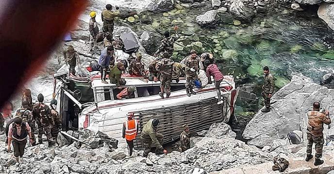 Bengali soldier dies in an accident on the Shiak River in Ladakh