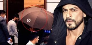 Why Shah Rukh Khan cover his face with umbrellaWhy Shah Rukh Khan cover his face with umbrella