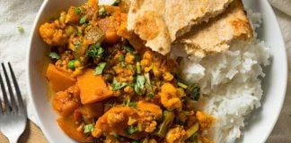 vegetarian curry ,eat,rice, vegetarian petals