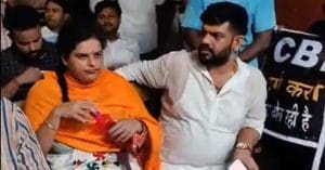 BJP in dharna at CBI office