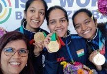 Indian Women’s team won gold in ISSF World Cup 2022 10m Air Rifle Division
