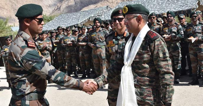 Northern Command chief reviews operational preparedness in Ladakh