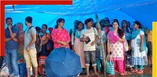 agitating teacher job candidates relying on triple in the rain