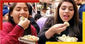 eating momos