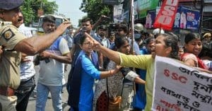 Protests by unemployed people erupt in clashes with police