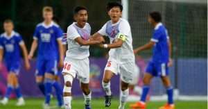Bengaluru fc against Lester City at pl next generation cup