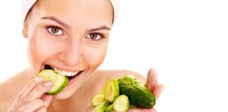 cucumber eat indian girl