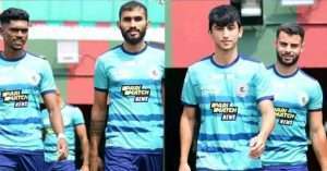 green-maroon camp started the first practice of the season on Mohun Bagan Day