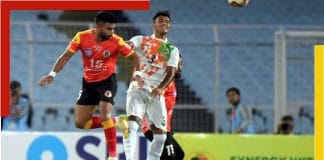 Emami East Bengal fight against Indian Navy