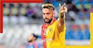 Indian striker Robin Singh