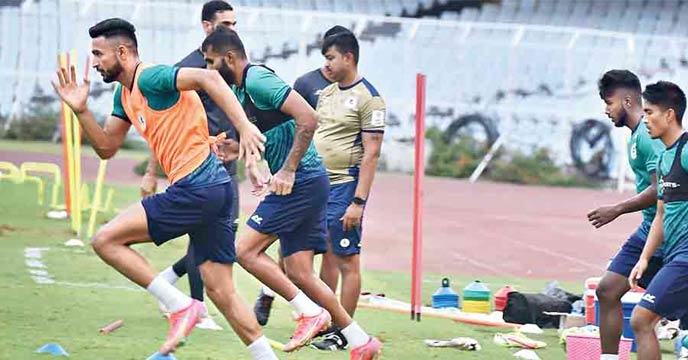 Mohun Bagan camp did not get a day off after the Kolkata derby