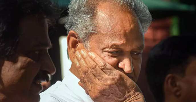Ashok Gehlot dropped out of the race for the post of Congress president
