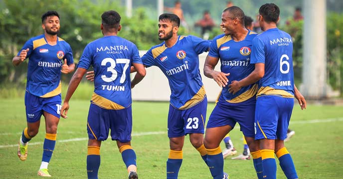 Emami East Bengal won the warm-up match