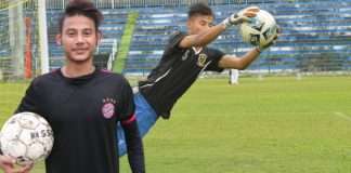 United sports footballer Raja Barman