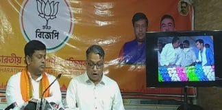 BJP office jaganath chaterjee with Sukantaa majumdar