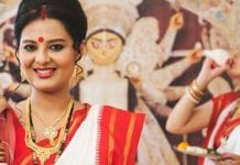 hair protected during the durga puja