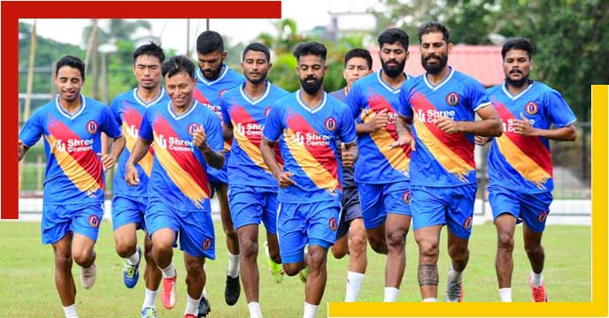 Emami East Bengal practice without two coaches