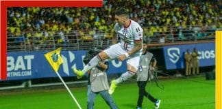 Dimitri Petratos playing football for Mohun Bagan Club