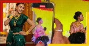 MP and actress Mimi Chakraborty Durga Puja